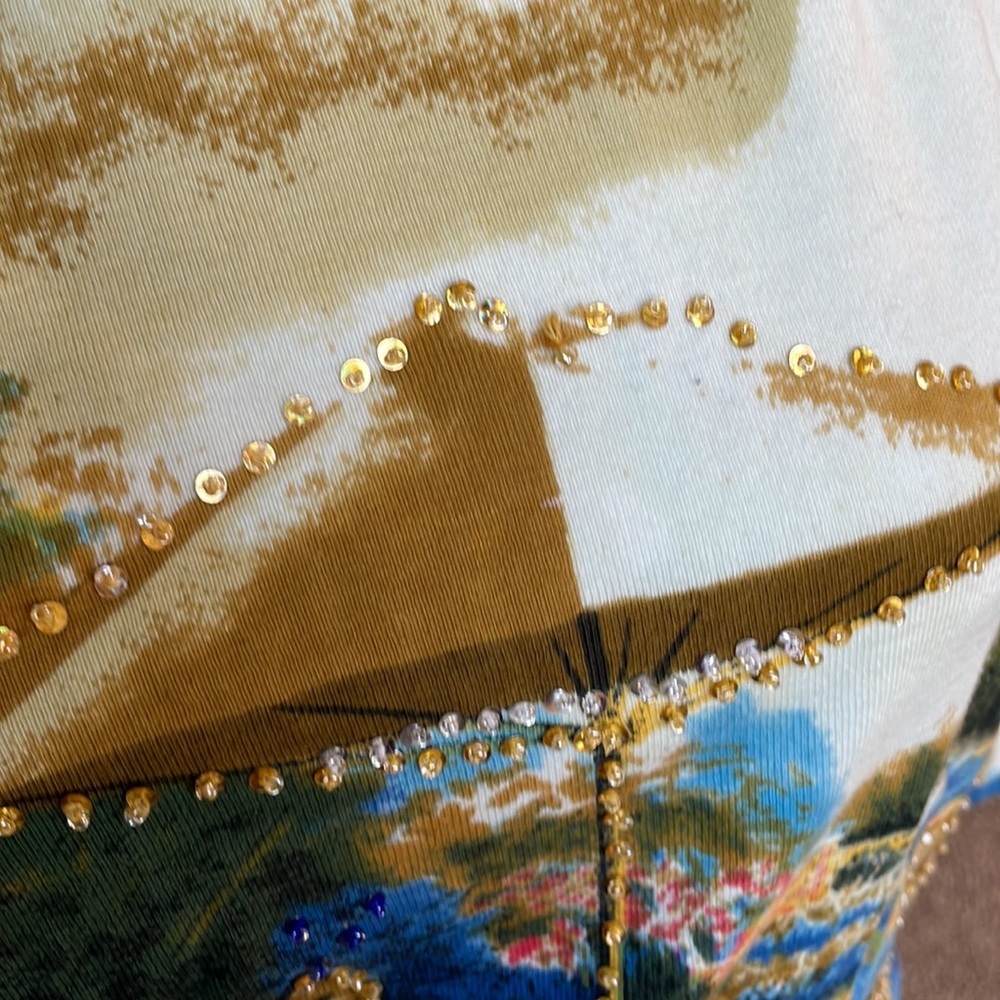 Take Two gorgeous garden blouse with sequin detail L - Picture 5 of 7